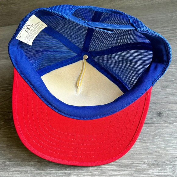 Vintage McDonald’s Olympic Trucker Snapback Hat NWOT Mesh Foam - Picture 4 of 5